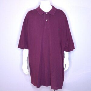POLO RALPH LAUREN 4XLT Maroon GREEN PONY XXXXL 4XL BIG & TALL Vintage MENS Shirt